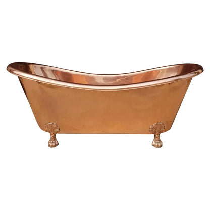 Coppersmith Creations, Clawfoot, Full Copper Bathtub, 1830 x 813mm - Beyond Bathing 