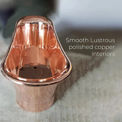 Coppersmith Creations, Straight Base, Large Copper Bathtub, 1880 x 712mm - Beyond Bathing 